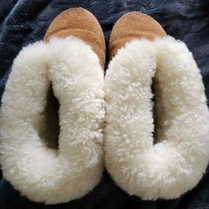 Sheepskin Kids Slippers with White Lining